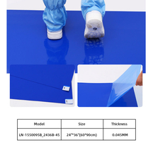 LN-1550095B_2436B-45 Transparentes Klebepad Antibakterielles Klebepad für den Hauseingang