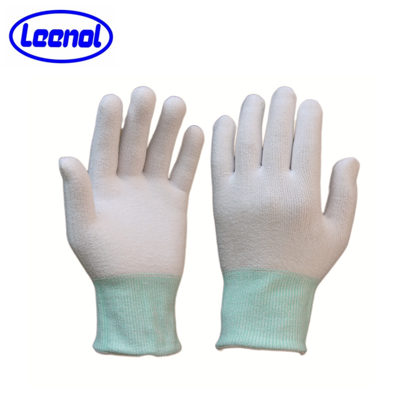 Weiße industrielle Werkstatt-Handschuhe