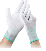 LN-1588003P Industriehandschuhe Karbon-Handflächenbeschichtungshandschuh Antistatische Reinraumhandschuhe