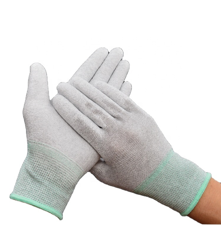 LN-1588003F Carbon Top Coating Handschuh Wird in der Werkstatt verwendet. Rutschfeste Industriehandschuhe