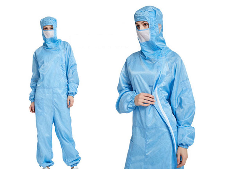 Elektrostatischer Behandlungsprozess an zwei Arten von ESD-Kleidung